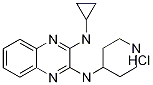 N2-环丙基-N3-4-哌啶基-2,3-喹喔啉二胺盐酸盐 结构式