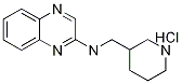 N-(3-哌啶基甲基)-2-喹喔啉胺盐酸盐 结构式