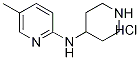 5-甲基-N-4-哌啶基-2-吡啶胺盐酸盐 结构式