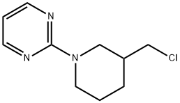 2-[3-(氯甲基)-1-哌啶基]嘧啶 结构式