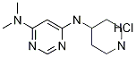 N4,N4-二甲基-N6-4-哌啶基-4,6-嘧啶二胺盐酸盐 结构式