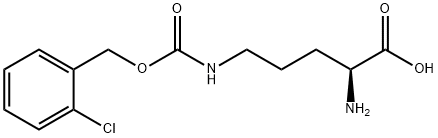 N'-(2-氯苄氧羰基)-L-鸟氨酸 结构式