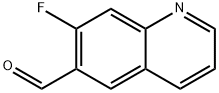 7-氟喹啉-6-甲醛 结构式