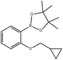2-CyclopropylMethoxyphenylboronic acid pinacol ester 结构式