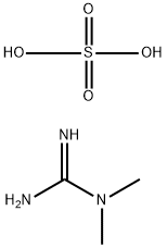 1,1-二甲基胍硫酸盐 结构式