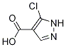 5-chloro-1H-pyrazole-4-carboxylic acid 结构式