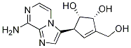 (1S,2R,5S)-5-(8-aMinoiMidazo[1,2-a]pyrazin-3-yl)-3-(hydroxyMethyl)cyclopent-3-ene-1,2-diol 结构式