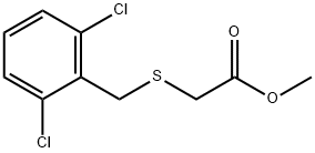 METHYL 2-[(2,6-DICHLOROBENZYL)THIO]ACETATE 结构式