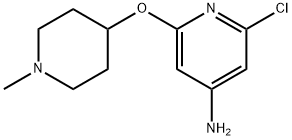 2-氯-6-((1-甲基哌啶-4-基)氧基)吡啶-4-胺 结构式