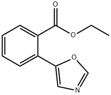 2-(5-噁唑基)苯甲酸乙酯 结构式