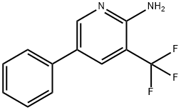 2-Amino-5-phenyl-3-(trifluoromethyl)pyridine 结构式