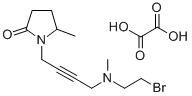 N-(4-((2-Bromoethyl)methylamino)-2-butynyl)-5-methyl-2-pyrrolidone 结构式