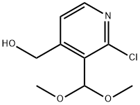 (2-氯-3-(二甲氧基甲基)吡啶-4-基)甲醇 结构式