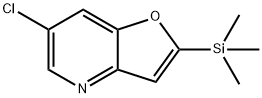 6-CHLORO-2-(TRIMETHYLSILYL)FURO[3,2-B]PYRIDINE 结构式