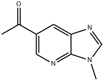 1-(3-甲基-3H-咪唑并[4,5-B]吡啶-6-基)乙酮 结构式