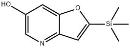 2-(三甲基甲硅烷基)呋喃[3,2-B]吡啶-6-醇 结构式