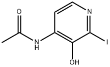 N-(3-羟基-2-碘吡啶-4-基)乙酰胺 结构式