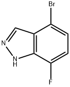 4-溴-7-氟-1H-吲唑 结构式