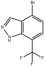 4-溴-7-三氟甲基吲唑 结构式
