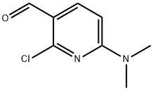 2-氯-6-(二甲氨基)烟醛 结构式
