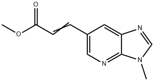 (E)-METHYL 3-(3-METHYL-3H-IMIDAZO[4,5-B]PYRIDIN-6-YL)ACRYLATE 结构式