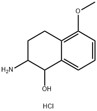 2-AMINO-5-METHOXY-1,2,3,4-TETRAHYDRO-NAPHTHALEN-1-OL HYDROCHLORIDE 结构式