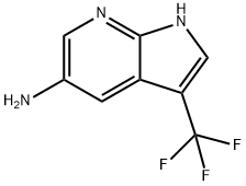 1H-Pyrrolo[2,3-b]pyridin-5-aMine, 3-(trifluoroMethyl)- 结构式