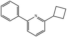 2-cyclobutyl-6-phenylpyridine 结构式
