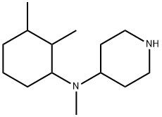 N-(2,3-二甲基环己基)-N-甲基哌啶-4-胺 结构式