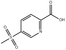 5-甲砜基-2-吡啶甲酸 结构式