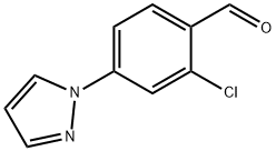 2-氯-4-(1-吡唑基)苯甲醛 结构式