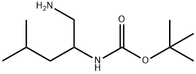 2-(BOC-氨基)-4-甲基戊胺 结构式