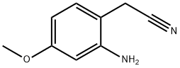2-(2-氨基-4-甲氧基苯基)乙腈 结构式
