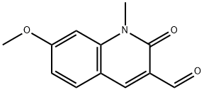 7-METHOXY-1-METHYL-2-OXO-1,2-DIHYDROQUINOLINE-3-CARBALDEHYDE 结构式