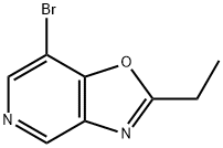 7-BROMO-2-ETHYL-OXAZOLO[4,5-C]PYRIDINE 结构式
