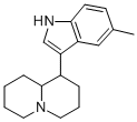 Octahydro-1-(5-methyl-1H-indol-3-yl)-2H-quinolizine 结构式