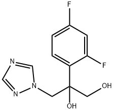 2-(2,4-二氟苯基)-3-(1H-1,2,4-三氮唑-1-基)-1,2-丙二醇 结构式
