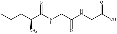 L-亮氨酰甘氨酰甘氨酸 结构式