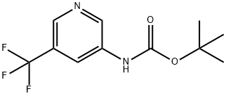 3-(N-BOC氨基)-5-三氟甲基吡啶 结构式