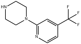 1-(4-TRIFLUOROMETHYL-2-PYRIDYL)PIPERAZINE 结构式