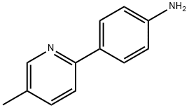 4-(5-甲基-2-吡啶基)苯胺 结构式