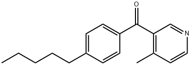 4-Methyl-3-(4-pentylbenzoyl)pyridine 结构式