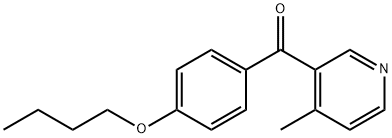 (4-丁氧基苯基)(4-甲基吡啶-3-基)甲酮 结构式