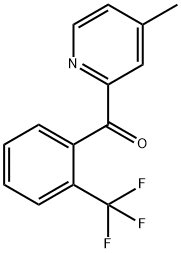 (4-甲基吡啶-2-基)(2-(三氟甲基)苯基)甲酮 结构式