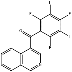 异喹啉-4-基(全氟苯基)甲酮 结构式