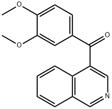 (3,4-二甲氧基苯基)(异喹啉-4-基)甲酮 结构式