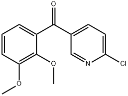 (6-氯吡啶-3-基)(2,3-二甲氧基苯基)甲酮 结构式