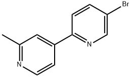 5-Bromo-2'-methyl-[2,4']bipyridinyl 结构式