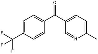 2-Methyl-5-(4-Trifluoromethylbenzoyl)pyridine 结构式