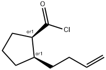 Cyclopentanecarbonyl chloride, 2-(3-butenyl)-, cis- (9CI) 结构式